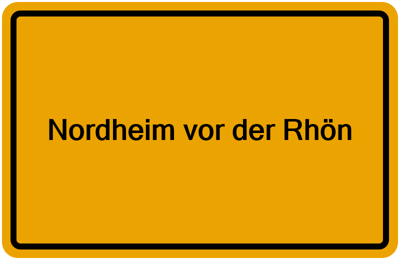 Handelsregisterauszug Nordheim vor der Rhön